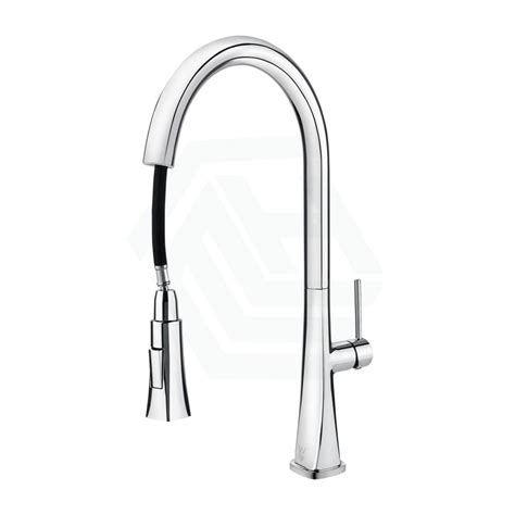 Round Pull Out Kitchen Mixer Tap Brass Chrome Myhomeware