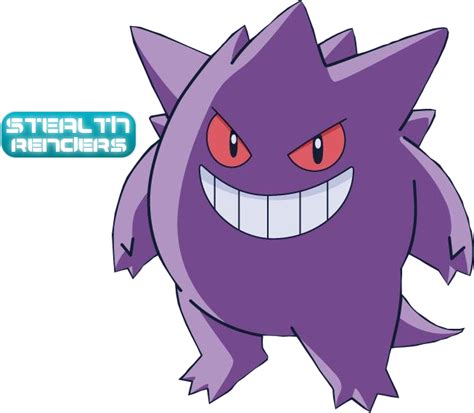 Gengar Render By Stealth14 On Deviantart