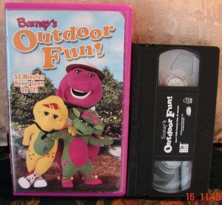 Barney Outdoor Fun VHS Dinosaur PBS Children Programing Learning Educational on PopScreen