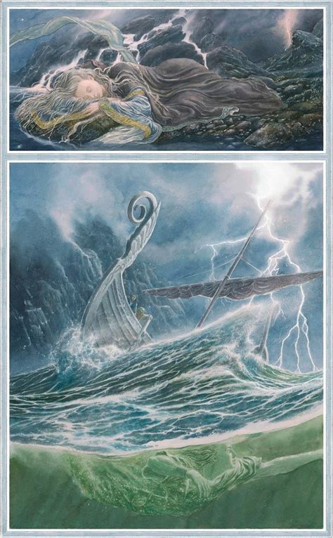 Nimrodel And Amroth By Alan Lee But From The West Long Was The Way