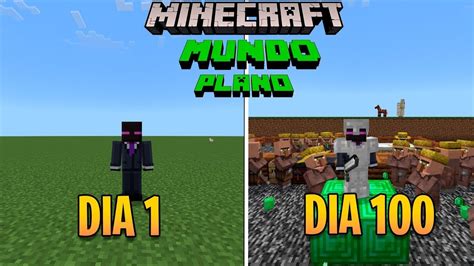 Minecraft Dias En Un Mundo Plano Part Youtube