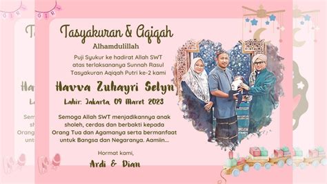 WALIMATUL AQIQAH HAVVA ZUHAYRI SELYN BINTI ARDI RACHMAD PUTRA YouTube