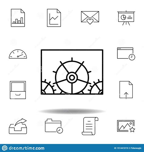 La Configuraci N Del Ajuste Adapta El Icono Del Esquema Sistema