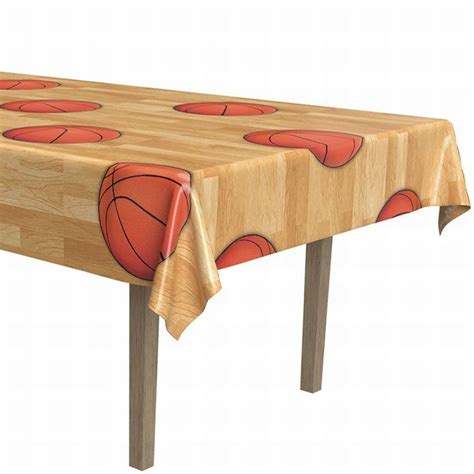 Basketball Plastic Tablecloth Party At Lewis Elegant Party Supplies