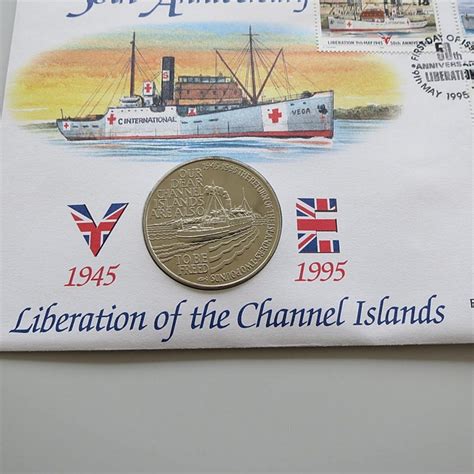 1995 Liberation Of Channel Islands 50th Anniversary WWII 2 Pounds Coin