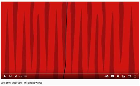 Days of the Week song (Singing Walrus)