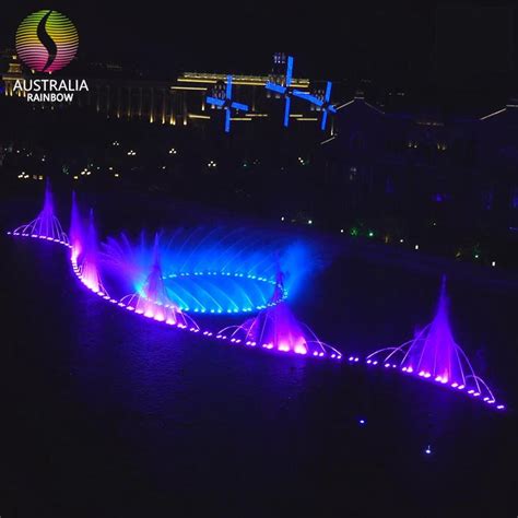 Outdoor D D D Water Music Dancing Fountain With Dmx Led Light