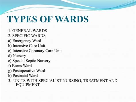 Types Of Ward