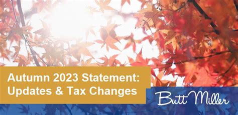 Autumn Statement 2023 Announcement Summary