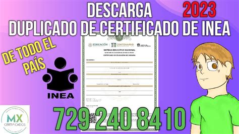 CÓMO OBTENGO EL DUPLICADO DE CERTIFICADO DE INEA DE TODO EL PAÍS