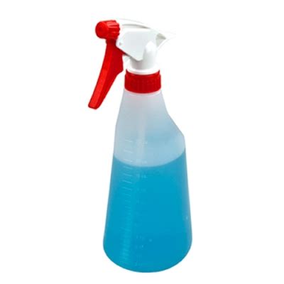 Oz Natural Hdpe Oval Spray Bottle With Red White Sprayer