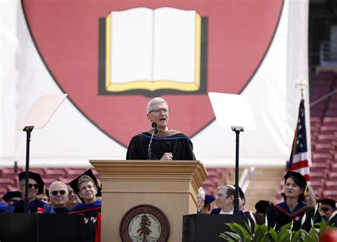 Tim Cook Takes A Shot At Theranos In Stanford Commencement Speech