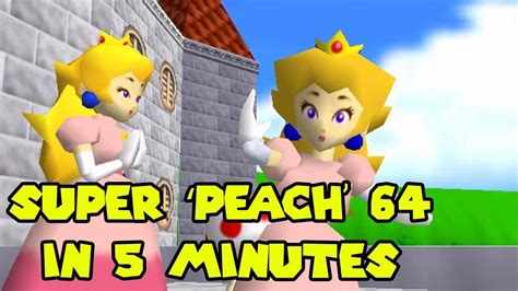 Princess Peach In Super Mario 64 0 Stars Tas Super Peach 64 Beaten In 5 Minutes Youtube