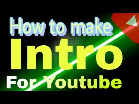 Intro Template How To Make Intro For Youtube Channel Gaming Intro