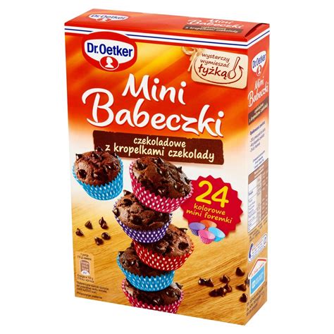 DR OETKER Mieszanka Na Mini Babeczki 250g CZEKO 11816933327