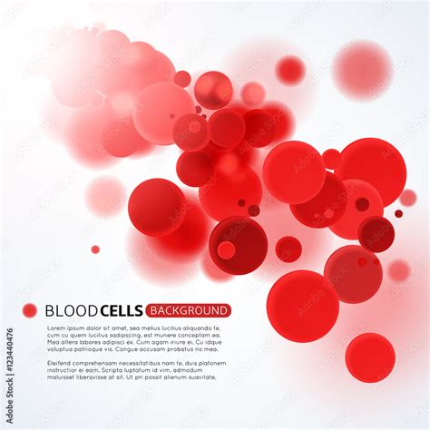 Blood cells background Stock Vector | Adobe Stock