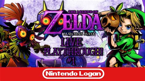 The Legend Of Zelda Majoras Mask Live Playthrough 1 N64 Switch Online Youtube