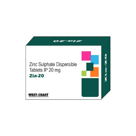 Buy West Coast Zia-20 Zinc Sulphate Dispersible s 20mg – 100 s Online at desertcartSINGAPORE