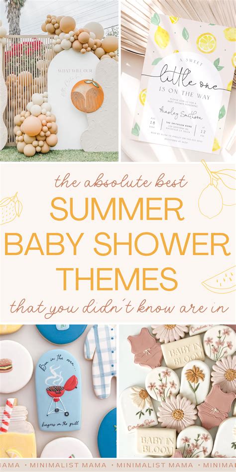 Modern Summer Baby Shower Themes To Steal