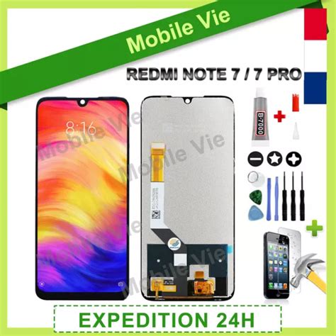 ECRAN OLED Vitre Tactile Pour Xiaomi Redmi Note 7 7 Pro Noir