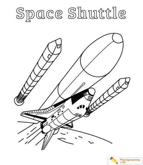 Space Shuttle Coloring Page 05 Free Space Shuttle Coloring Page