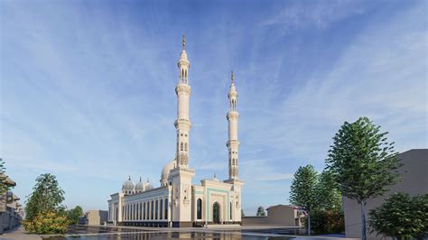 Концепция для мечети в узбекском стиле. Concept for a mosque in Uzbek ...