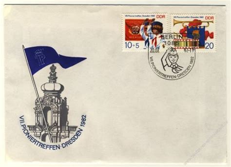 DDR 1982 FDC Mi Nr 2724 2725 SSt Pioniertreffen