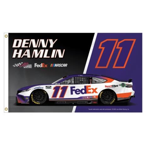 Denny Hamlin #11 Nascar 3' x 5' Car Flag New for 2022, 1 unit - Ralphs