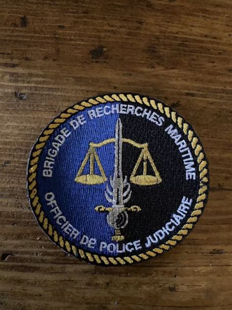 ÉCUSSON GENDARMERIE MARITIME Brigade De Recherche Collection EUR 5 00