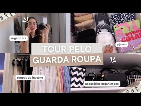 TOUR PELO GUARDA ROUPA NOVO ORGANIZAÇÃO TIVE QUE USAR DOIS GUARDA