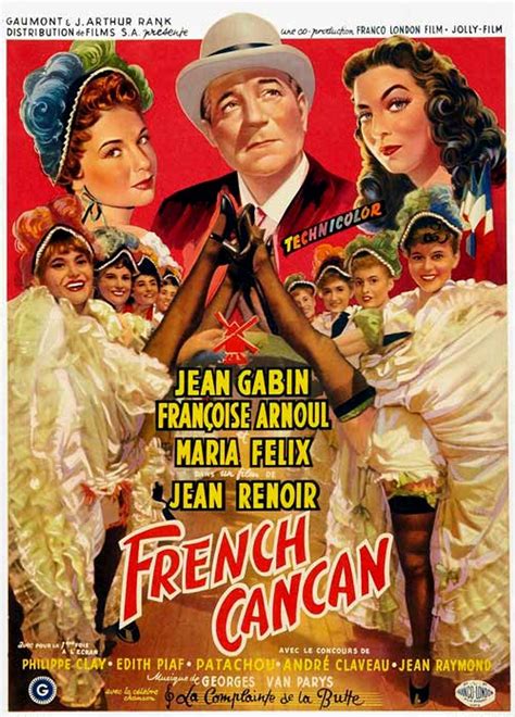 French Cancan 1955 Jean Gabin Françoise Arnoul María Félix