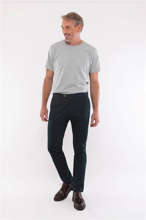 Pantalon Chino Vert Anglais Homme Lepantalon