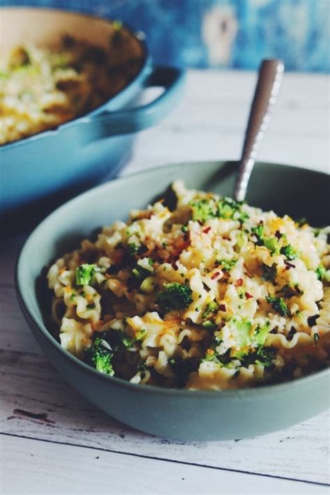 Broccoli Garlic Pasta With Parmesan Red Pepper Flakes Lemon All