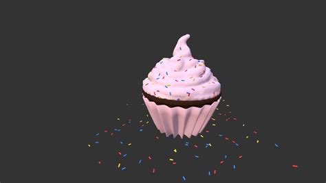 Cupcake 3d Model By Ákos Yzahkin [b65f25a] Sketchfab