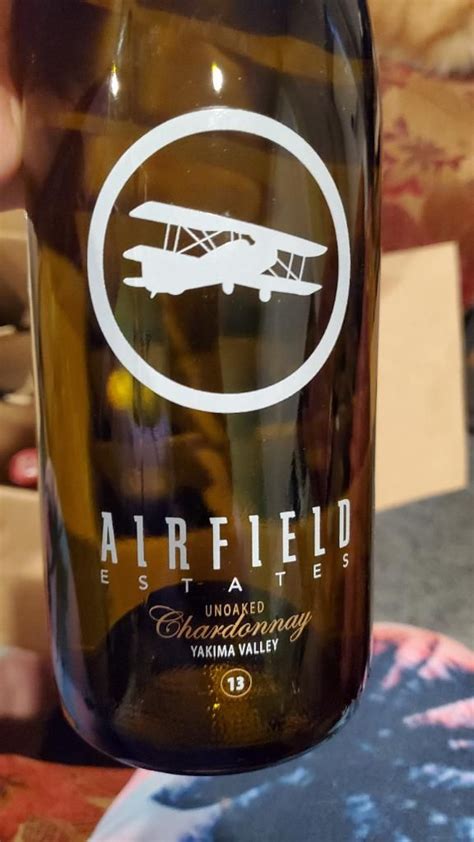 Airfield Estates Unoaked Chardonnay Usa Washington Columbia