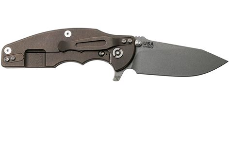 Rick Hinderer Jurassic Slicer Battle Bronze Black G Cpm Cv Navaja