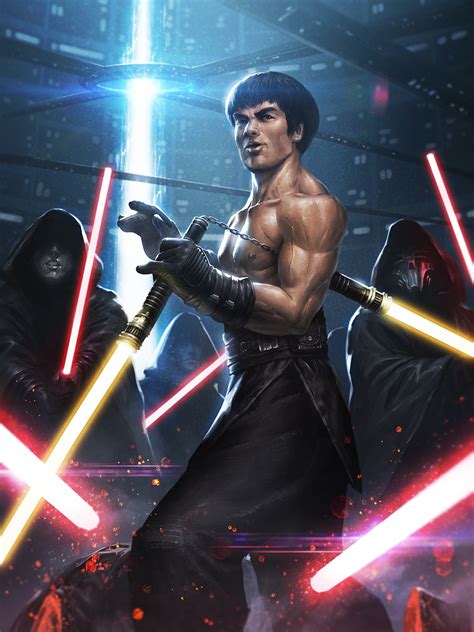 Bruce Lee Jedi By Ameeeeba On Deviantart