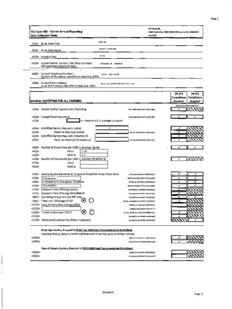 Fillable Online Puc Sd Usac Orgfile Fcc Form 481File FCC Form 481