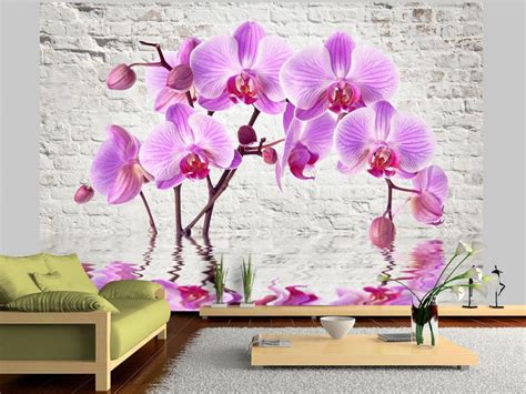 Papier peint moderne Émerveillement violet orchidées immergées dans l