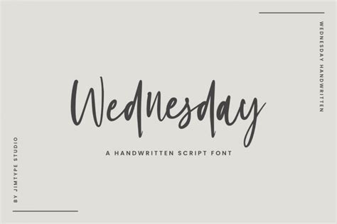 Wednesday Font - Script Business Font From Jimtype Studio