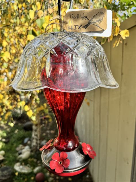 Hummingbird Feeder Assembly/Disassembly - 3j Vintage Glass Bird Feeders