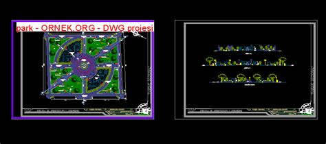 park dwg projesi - Autocad Projeler