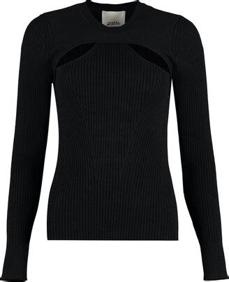 Isabel Marant Cut Out Detailed Jumper Shopstyle Sweaters