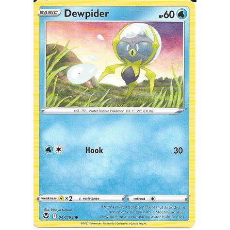 Pokemon Trading Card Game Dewpider Common Card Swsh