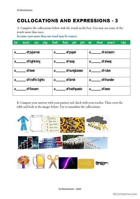 Collocations And Expressions 3 English ESL Worksheets Pdf Doc