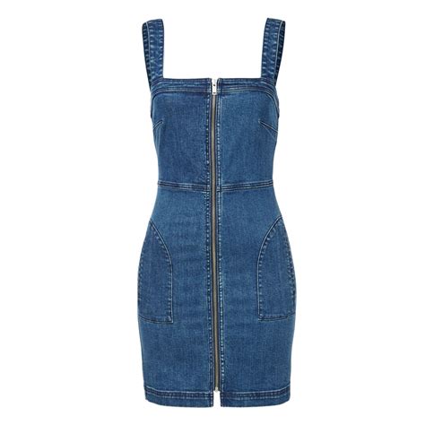 Denim Zip Up Dress Seed Heritage