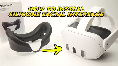 How To Install The Silicone Facial Interface On Meta Quest Youtube