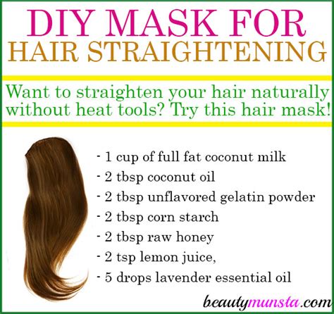 Homemade Hair Straightening Mask - beautymunsta