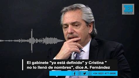 El Gabinete Ya Está Definido Y Cristina No Lo Llenó De Nombres