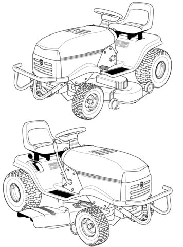 Coloriage Tondeuse Gazon Husqvarna Coloriages Imprimer Gratuits